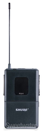 Shure PGX1 Bodypack Transmitter - H6 Band, 524 - 542 MHz | Sweetwater