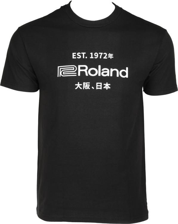 Roland Est 1972 Black Kanji Logo T Shirt Xxx Large Black Sweetwater 