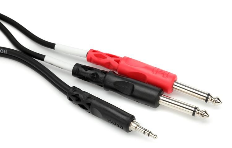 Hosa CMP-159 Stereo Breakout Cable - 3.5mm TRS Male to Left and 