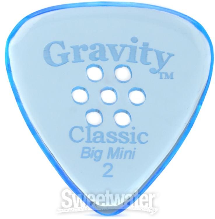 Gravity Picks Classic Big Mini 2mm With Multi Hole Grip Sweetwater