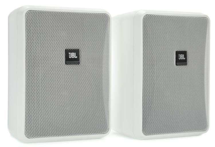 JBL Control 25-1 Indoor/Outdoor Surface-Mount Speakers - White (Pair) Sweetwater