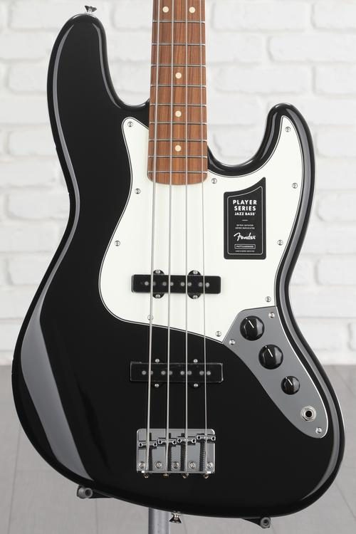 Fender Player Jazz Bass - Black with Pau Ferro Fingerboard | Sweetwater