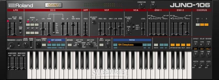 Roland Juno-106 Synthesizer Software