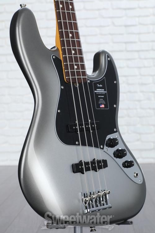 Fender American Professional II Jazz Bass - Mercury with Rosewood 