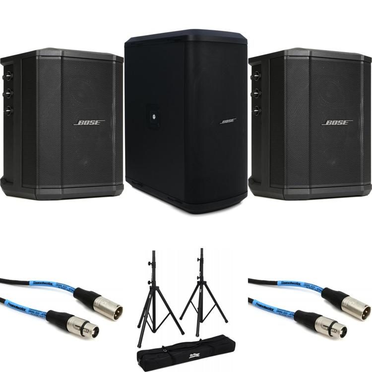 Bose S1 Pro Portable PA Speaker and Sub2 Bundle | Sweetwater