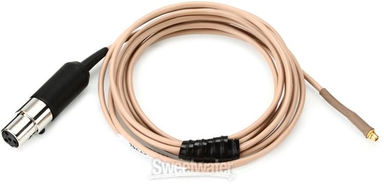 Countryman E6 Earset Cable - 2mm Diameter with TA4F Connector for Shure  Wireless, Tan