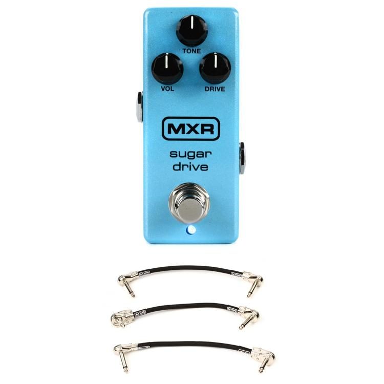 MXR M294 Sugar Drive Overdrive Pedal with 3 Patch Cables | Sweetwater