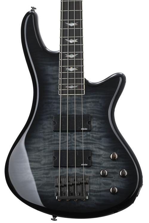 Schecter Stiletto Extreme 4 Bass Guitar - See-Thru Black