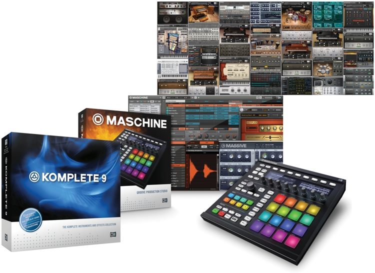 Native Instruments Maschine + Komplete 9 Bundle - Black | Sweetwater
