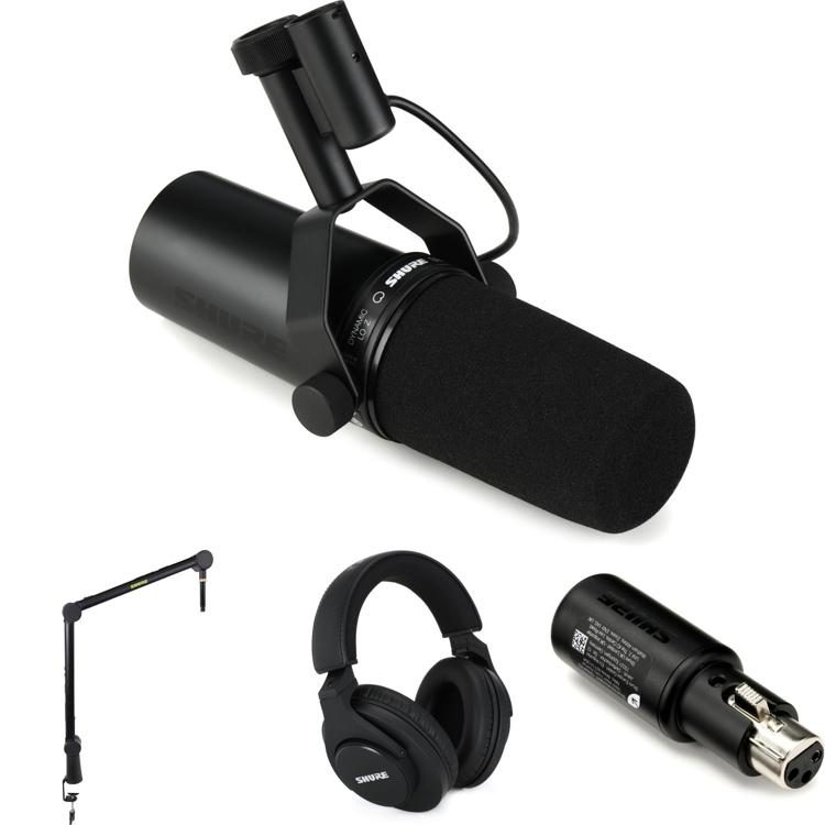 Shure SM7dB Active Dynamic Microphone And SRH440A Headphones USB ...