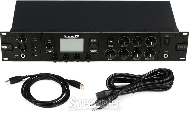 LINE 6 POD HD PRO X + GATOR ラックケース 3U - 器材