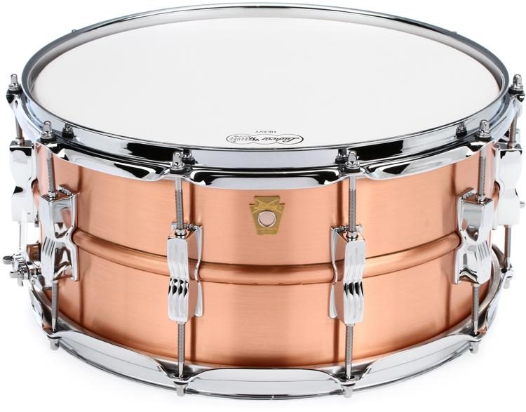 Ludwig Acro Snare Drum - 6.5 x 14 inch - Brushed Copper