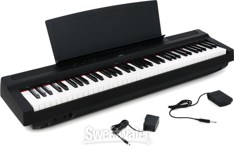 Yamaha P 121 73 Key Digital Piano With Speakers Black Sweetwater