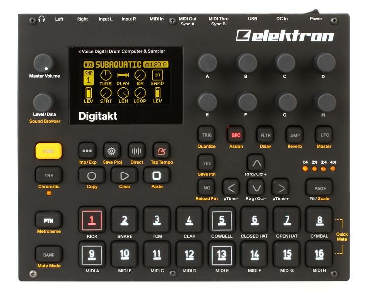 Elektron Digitakt 8-voice Drum Computer and Sampler