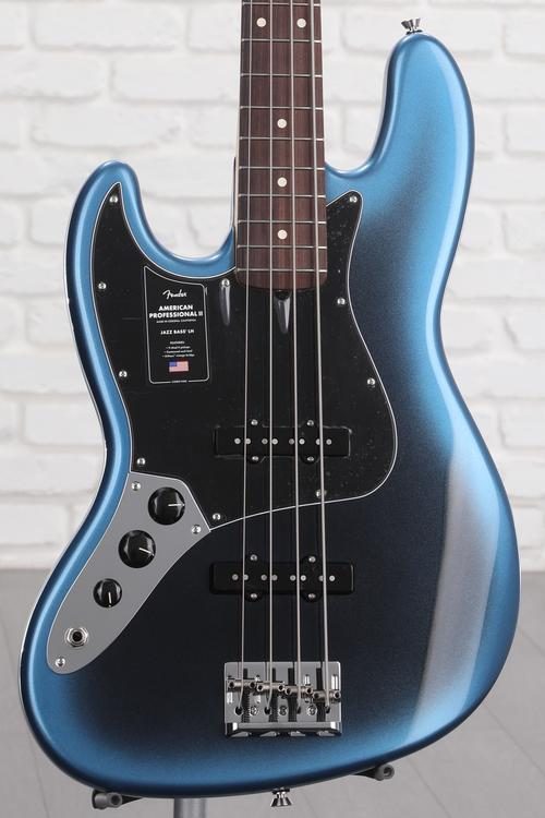 Fender American Professional II Jazz Bass Left-handed - Dark Night with ...