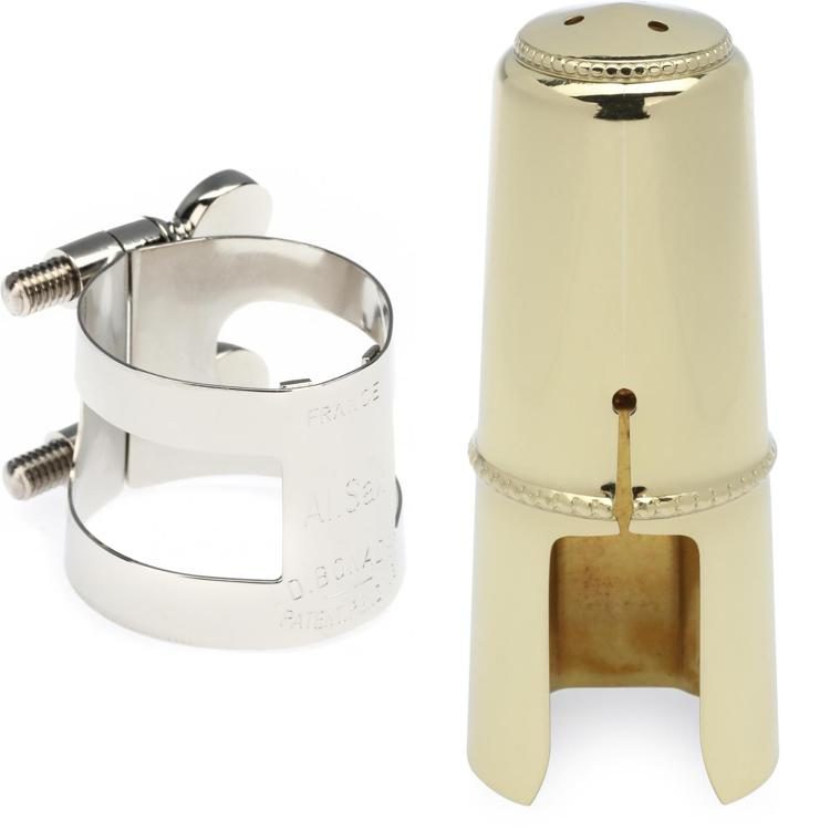 Bonade 2254U Inverted Alto Saxophone Ligature with Cap Nickel