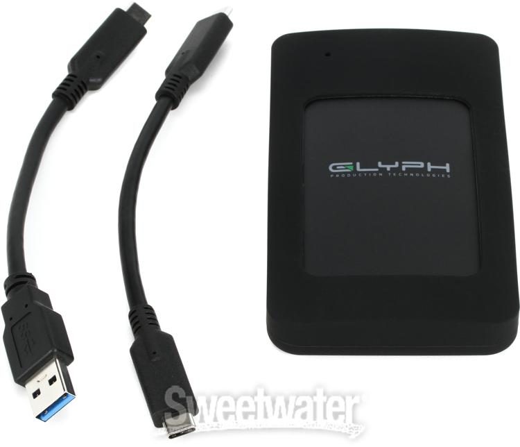 Glyph Atom RAID SSD 2TB Black AR2000BLK External USB-C, USB 3.0, Thunderbolt 3 