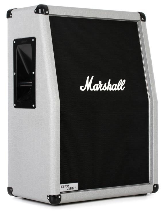 marshall 2536a silver jubilee cab 140-watt 2x12" vertical slant