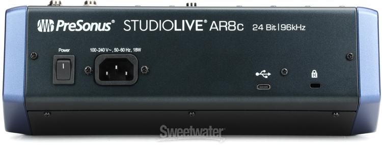 PreSonus StudioLive AR8c Mixer and Audio Interface with Effects