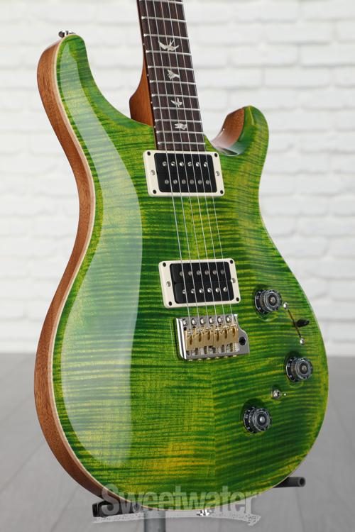 prs custom 22 emerald green