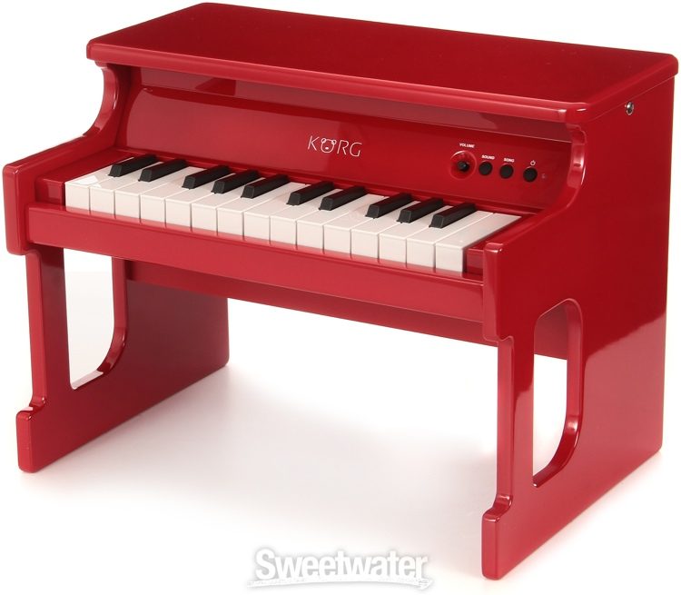 lanzador Cartero vaquero Korg tinyPiano Digital Toy Piano - Red | Sweetwater