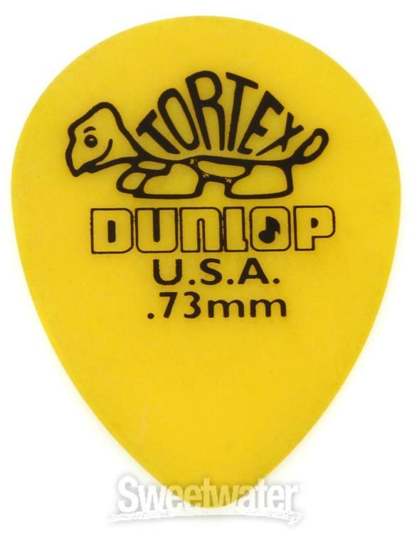 Dunlop Tortex Small Teardrop Guitar Picks - .73mm Yellow (36-pack) |  Sweetwater