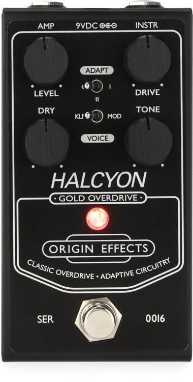 Origin Effects Halcyon Gold Overdrive Pedal - Black Edition | Sweetwater