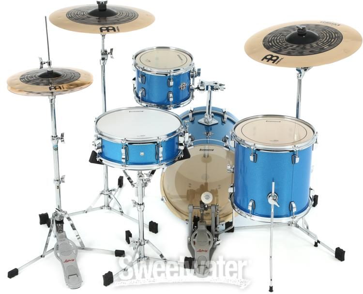 Ludwig Breakbeats 2022 By Questlove 4-piece Shell Pack with Snare Drum -  Blue Sparkle