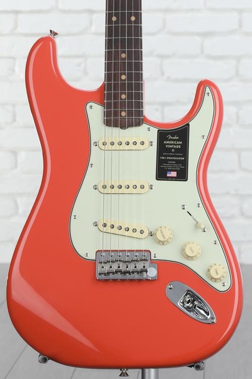 Fender American Vintage II 1961 Stratocaster Electric Guitar Fiesta Red  Sweetwater