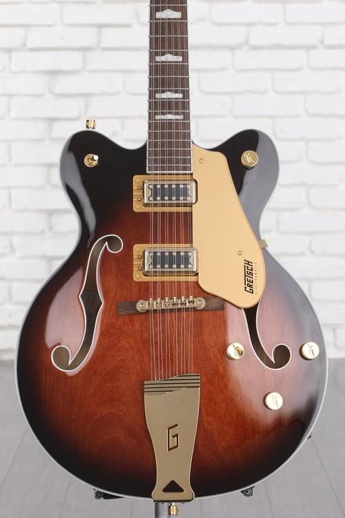 Gretsch G5422G-12 Electromatic Classic Hollow Body Double-Cut 12-String  with Gold Hardware, Single Barrel Burst - Twin House Music