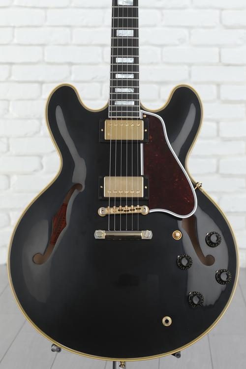 Gibson Custom 1959 ES-355 Reissue Stop Bar VOS - Ebony | Sweetwater