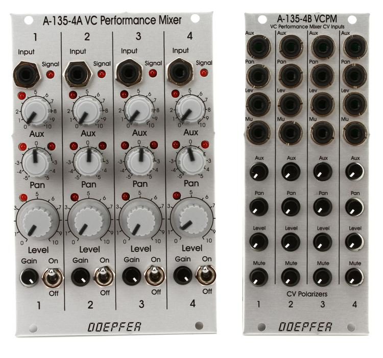 Doepfer A-135-4A/B Voltage Controlled Performance Mixer and Eurorack | Sweetwater