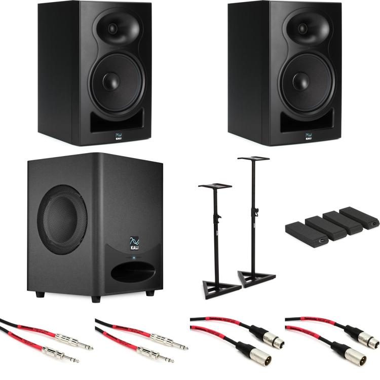Kali Audio LP-8 V2 V2 8-inch Powered Monitor Studio Bundle | Sweetwater