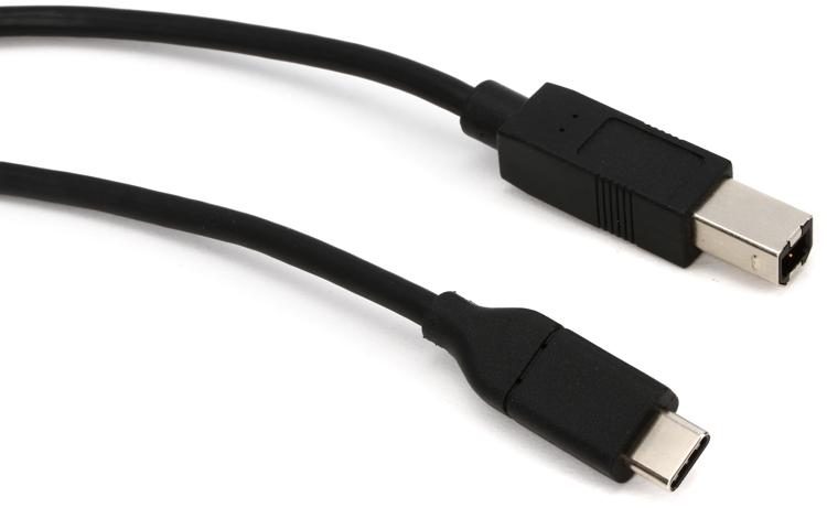 StarTech.com USB2CB3M USB-C to USB Type B Cable - foot | Sweetwater