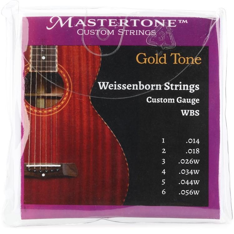 Gold Tone WBS Phosphor Bronze Weissenborn String Set - .014-.056 Custom ...