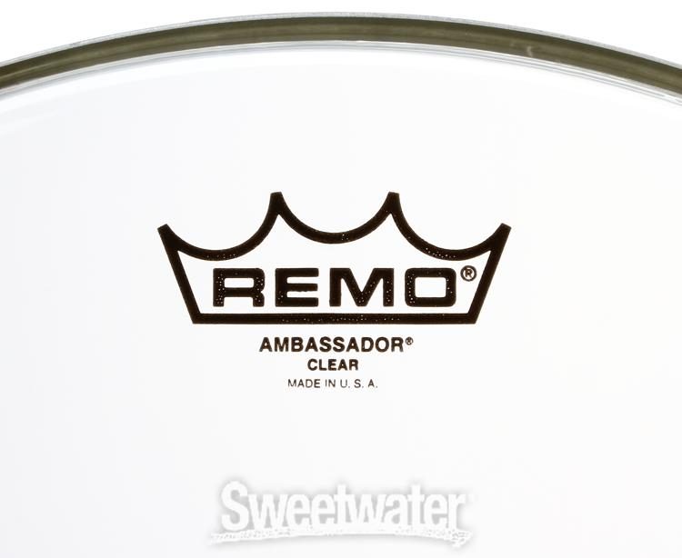 Renewed Remo PP-1180-BA Ambassador Clear Tom Drumhead Pack 12 & 14 10 