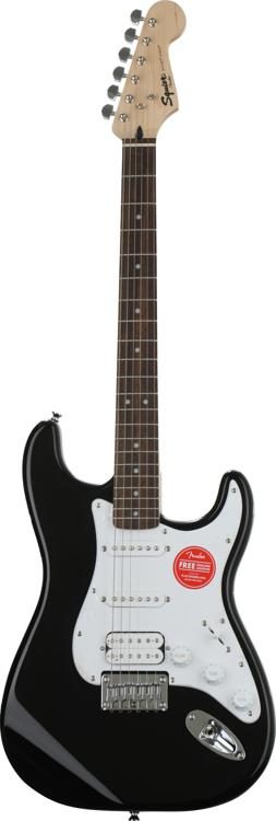 Black IL Squier Bullet Stratocaster Hard Tail 