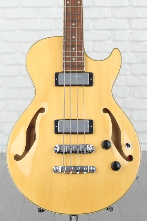 Ibanez AGB200 Semi-hollow Bass Guitar Natural Sweetwater