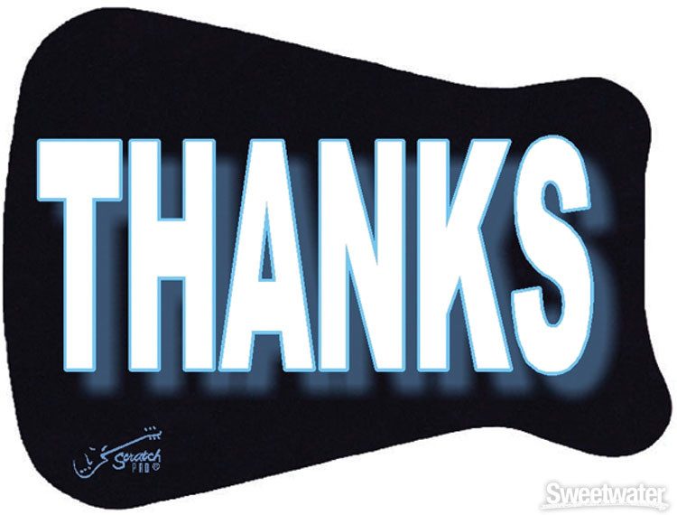 Scratch Pad Guitar Finish Protector Thanks Sweetwater