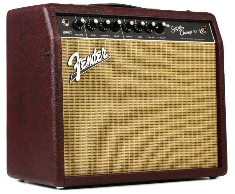 Fender Super Champ X2 FSR 1x10" Tube Combo Amp - Wine Red Sweetwater Exclusive