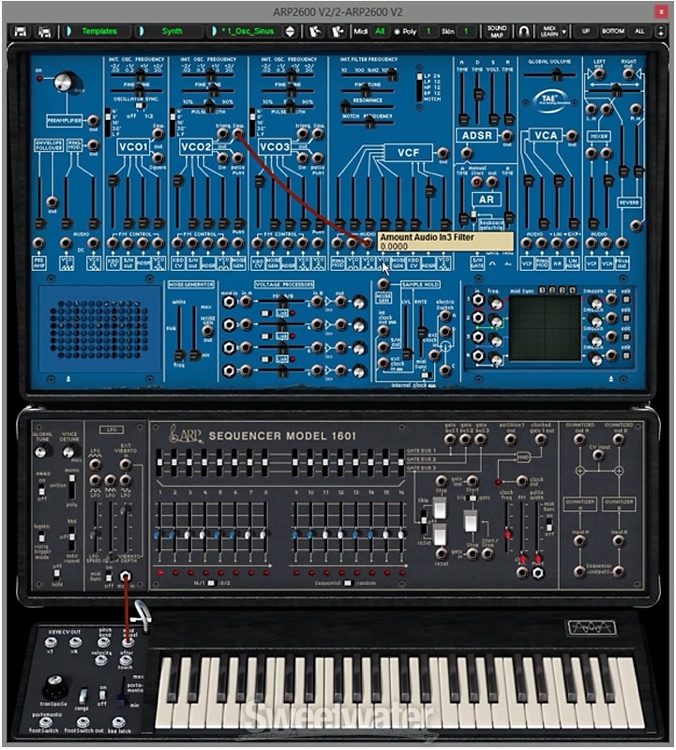 Arturia Arp2600 V Analog Synthesizer Software Instrument Sweetwater