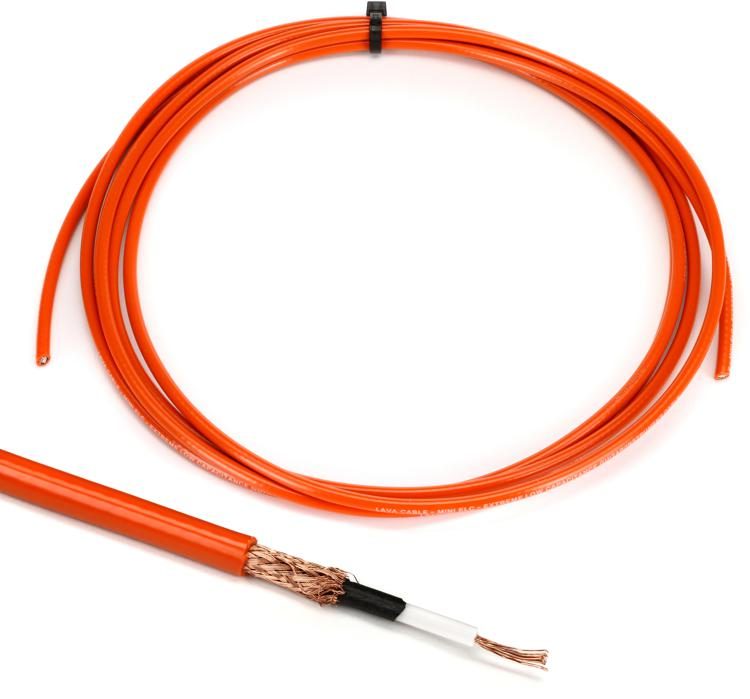 Lava Cable Mini ELC Instrument Wire Orange 10 Foot Sweetwater