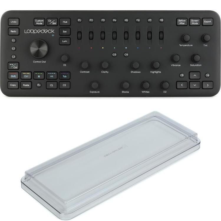 Loupedeck Plus Customizable Editing Console and Decksaver Cover Bundle