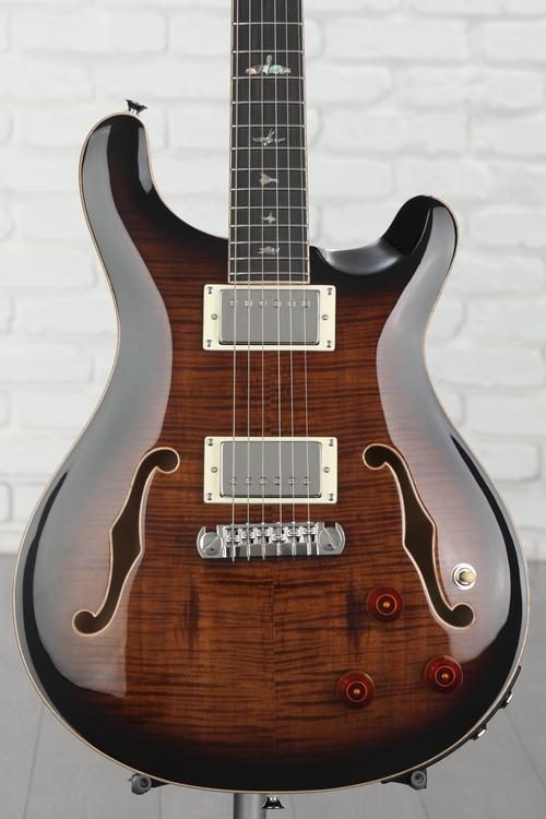 PRS SE Hollowbody II Piezo Electric Guitar - Black Gold Burst