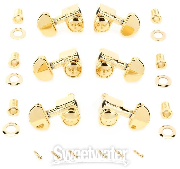 Gold Grover 102G Rotomatic Tuners Bundled with Dunlop Pick Pack 