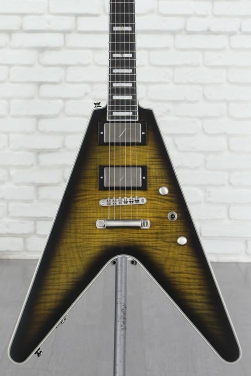 Epiphone Flying V Prophecy Electric Guitar - Yellow Tiger Aged Gloss