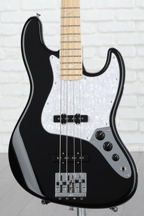 Fender USA Geddy Lee Jazz Bass - Black | Sweetwater