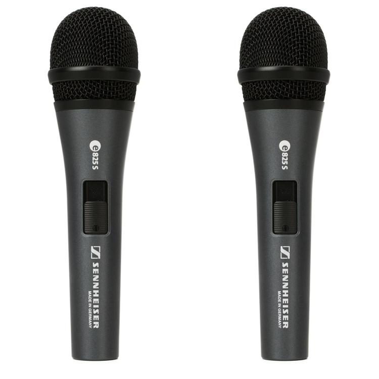 Sennheiser E 825-S Dynamic Vocal Microphone Pair 