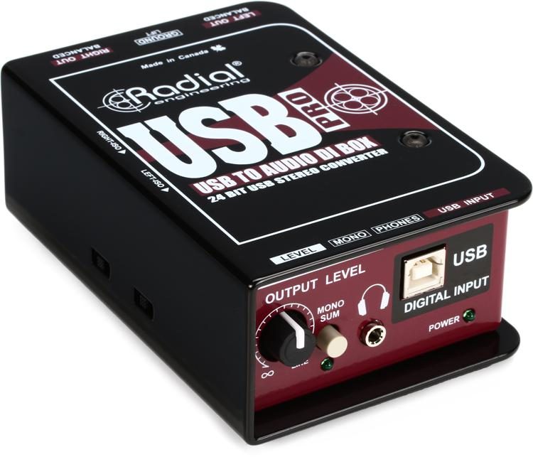Radial USB-Pro 2-channel Instrument Direct Box | Sweetwater