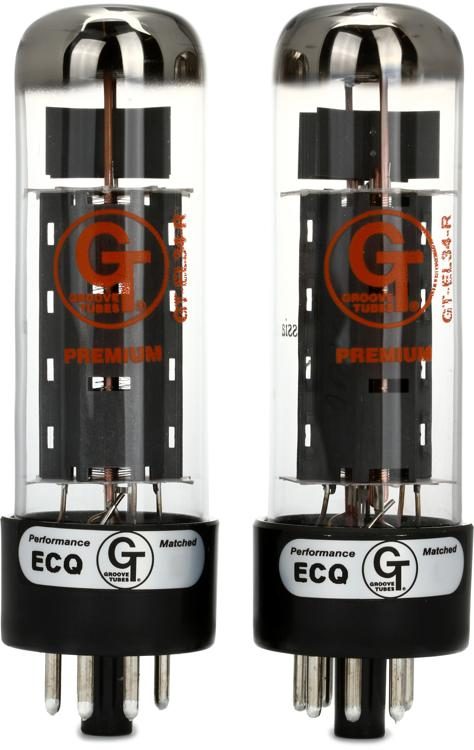 Groove Tubes GT-EL34-R Medium Duet Amplifier Tube 